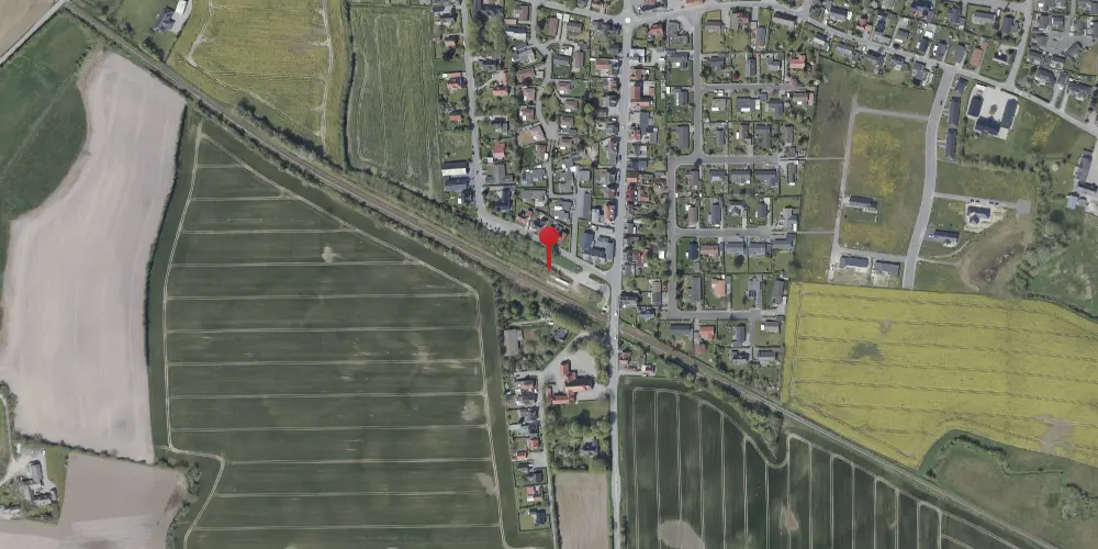 Historisk kort over Vester Sottrup Station