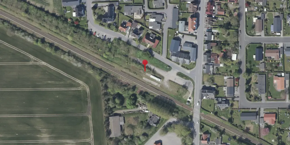 Historisk kort over Vester Sottrup Station