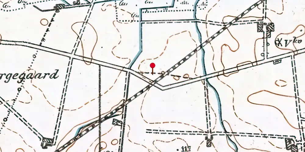 Historisk kort over Vestermark Trinbræt