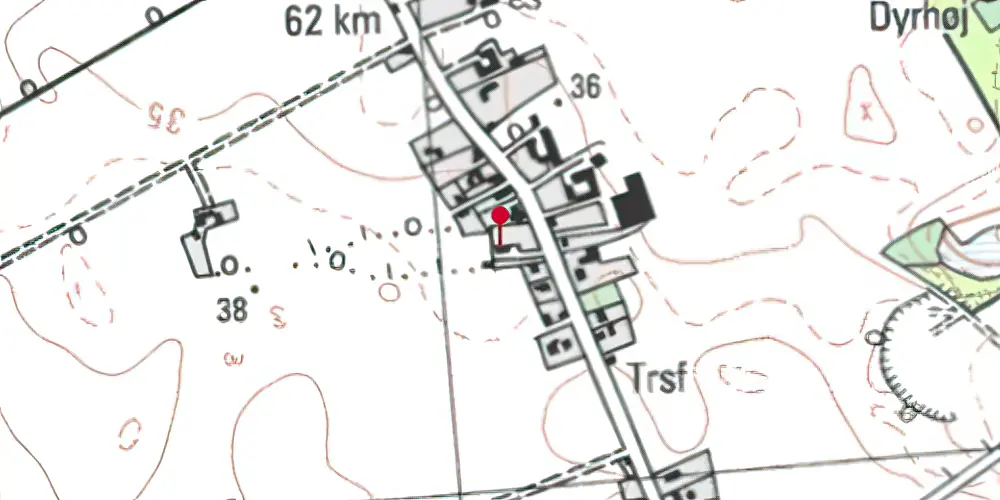 Historisk kort over Viemose Station Historisk kort over Viemose Station