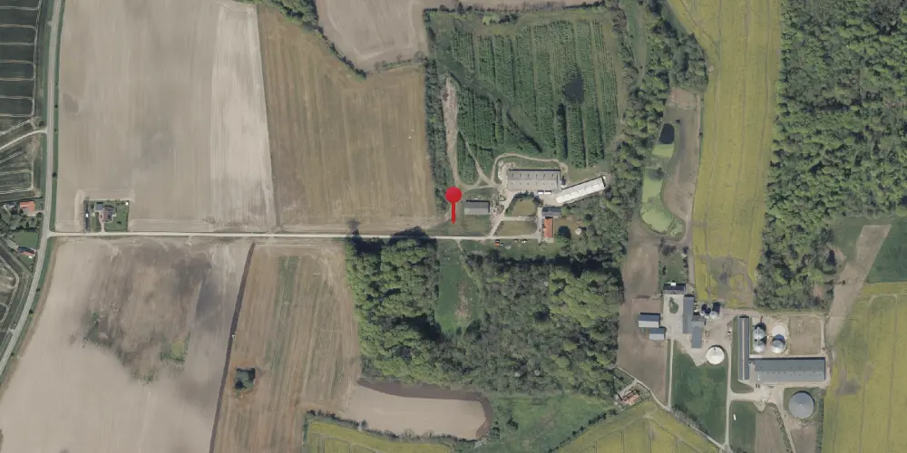 Historisk kort over Vildfang Trinbræt med Sidespor Historisk kort over Vildfang Trinbræt med Sidespor