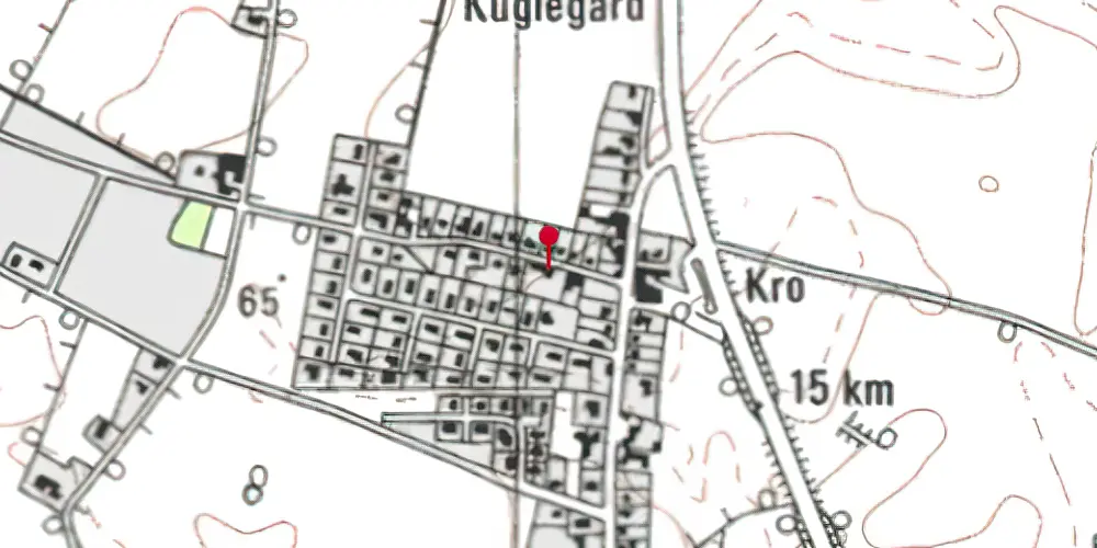 Historisk kort over Viuf Station