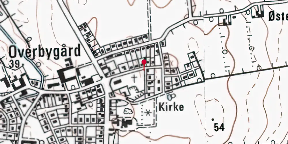 Historisk kort over Vonsild Station