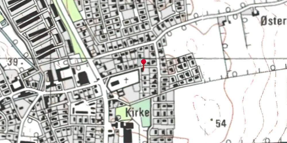 Historisk kort over Vonsild Station