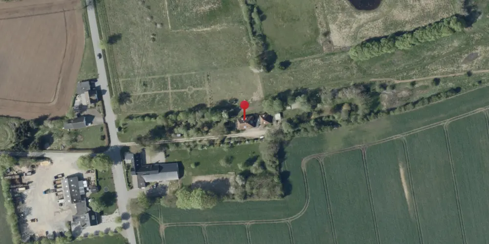 Historisk kort over Ødis-Bramdrup Station