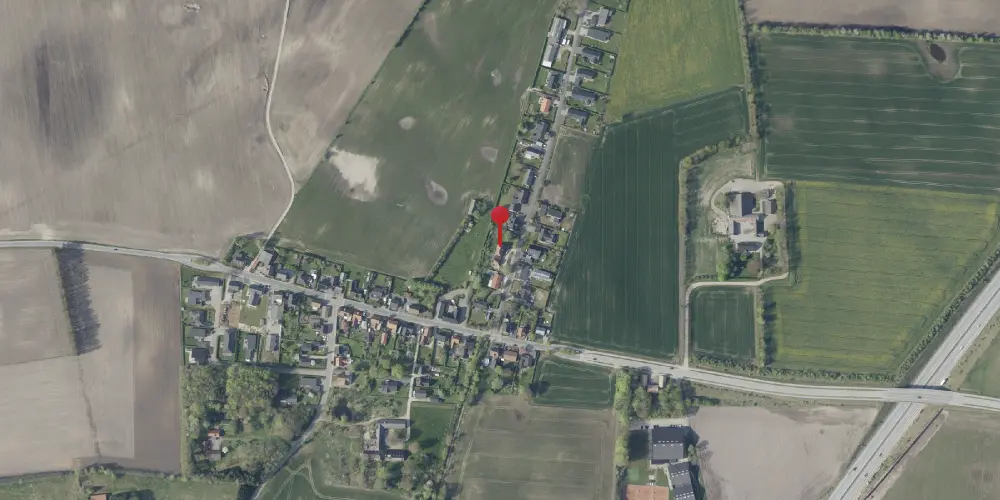 Historisk kort over Øster Bording Station