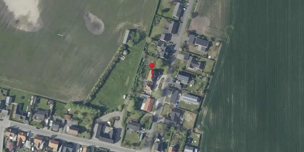 Historisk kort over Øster Bording Station