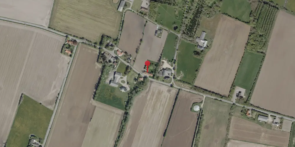 Historisk kort over Øster-Terp Stationskro