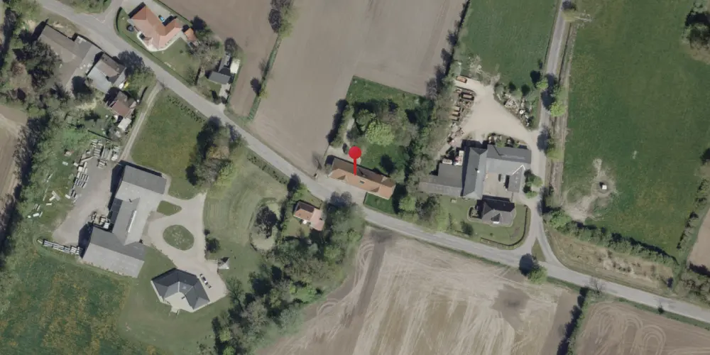 Historisk kort over Øster-Terp Stationskro