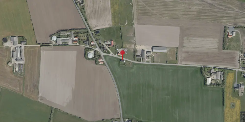 Historisk kort over Øster Åbølling Billetsalgssted