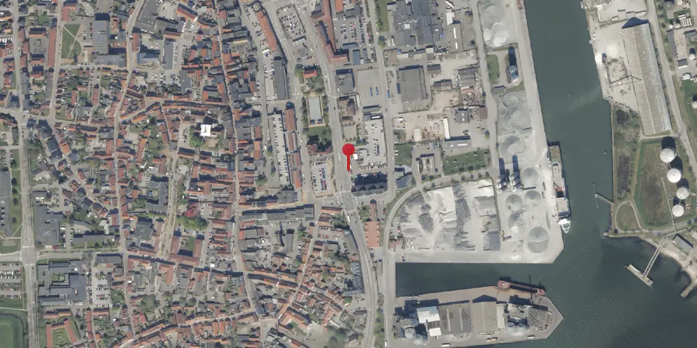 Historisk kort over Aabenraa Amtsbanegård