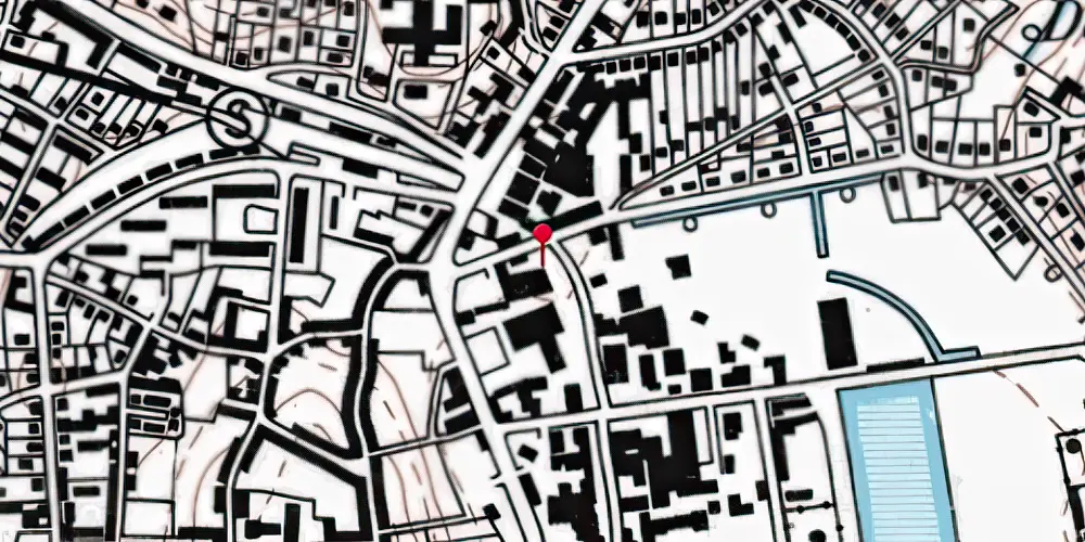 Historisk kort over Aabenraa Nørreport Trinbræt