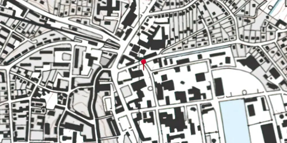 Historisk kort over Aabenraa Nørreport Trinbræt