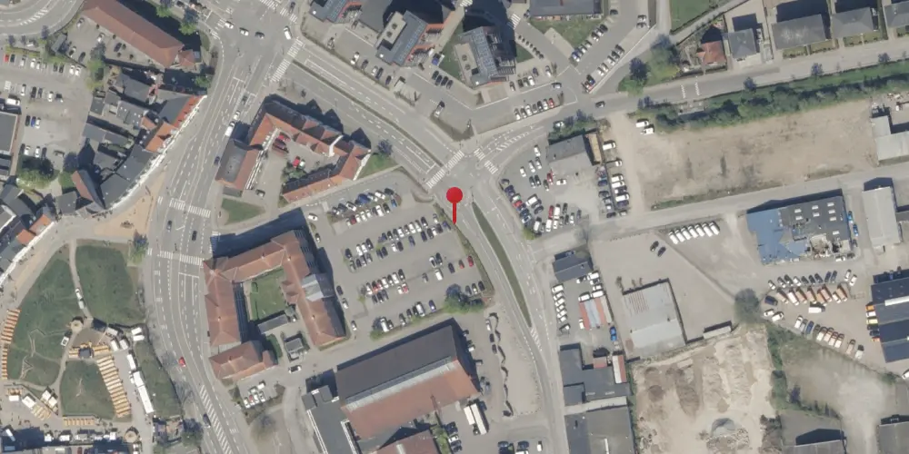 Historisk kort over Aabenraa Nørreport Trinbræt