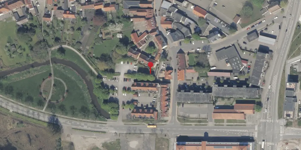 Historisk kort over Aabenraa Sønderport Trinbræt