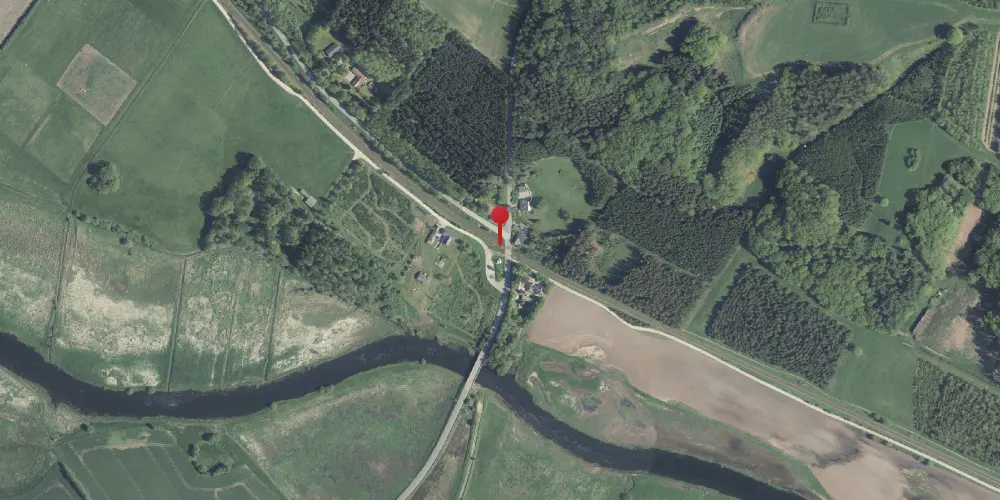 Historisk kort over Åbro Trinbræt Historisk kort over Åbro Trinbræt