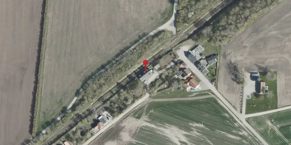 Historisk kort over Ålsø Station [1889-1961]