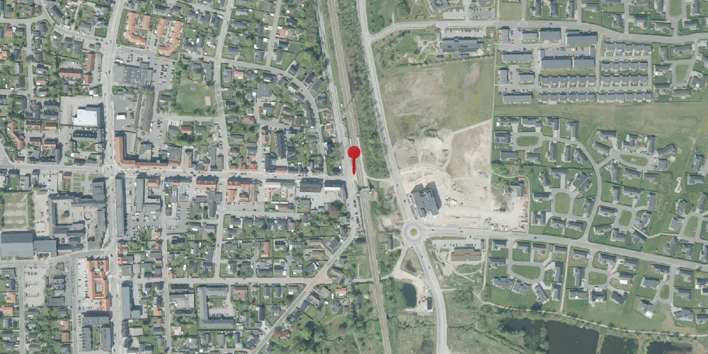 Historisk kort over Støvring Station [1869-1972]