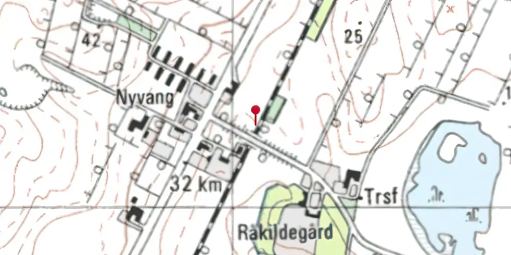 Historisk kort over Annerup Trinbræt