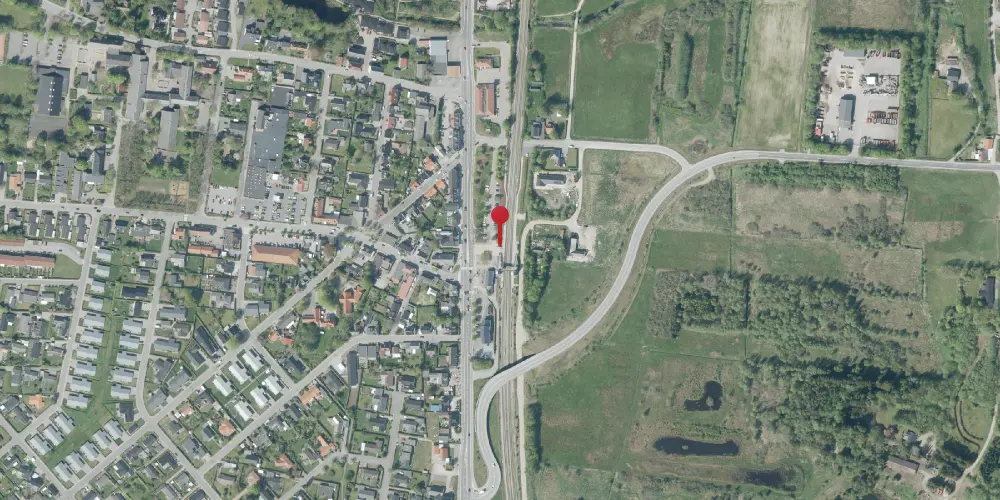 Historisk kort over Svenstrup (Jylland) Trinbræt