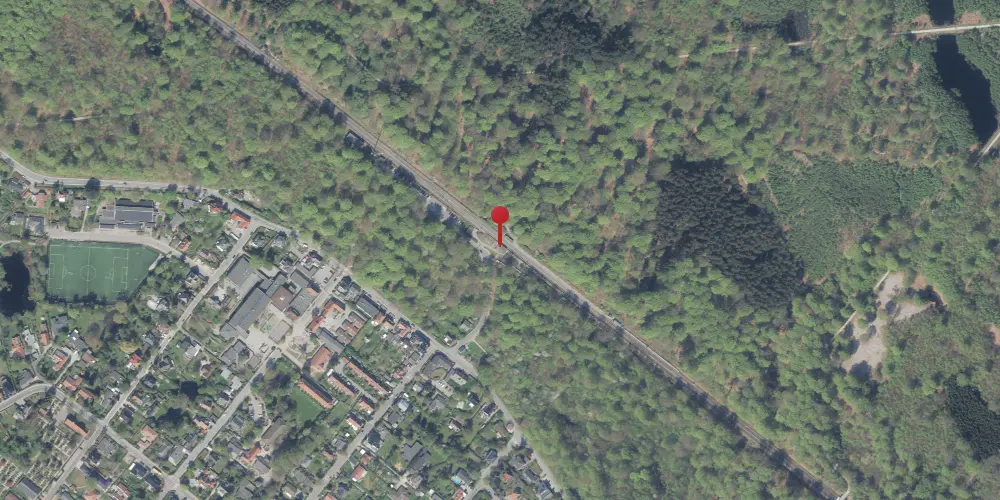 Historisk kort over Hareskov S-togstrinbræt