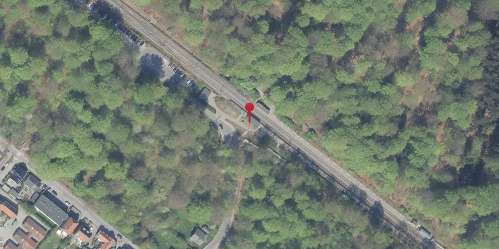 Historisk kort over Hareskov S-togstrinbræt