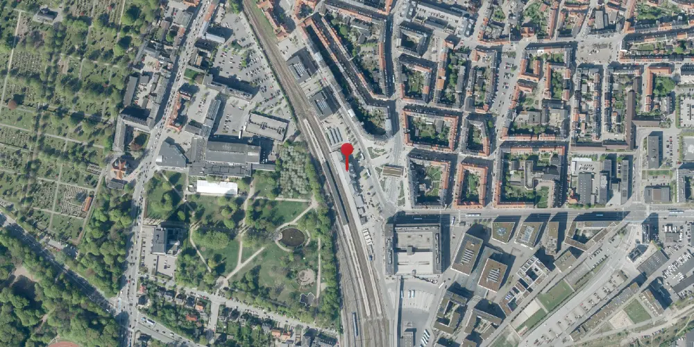 Historisk kort over Aalborg Station