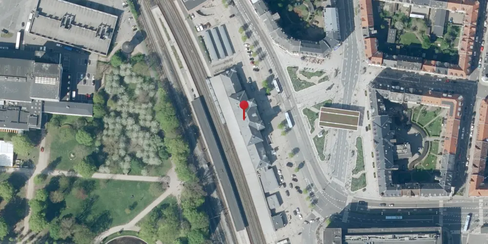 Historisk kort over Aalborg Station