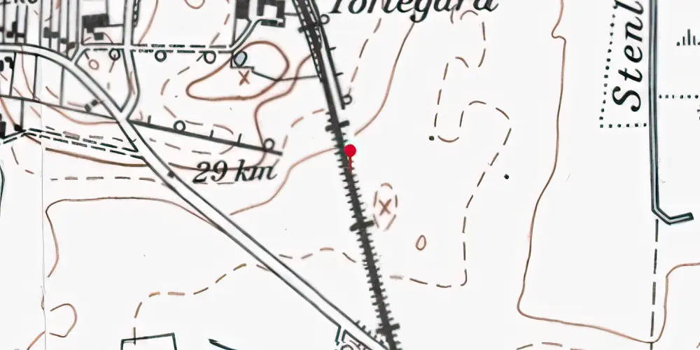 Historisk kort over Egedal S-togstrinbræt Historisk kort over Egedal S-togstrinbræt