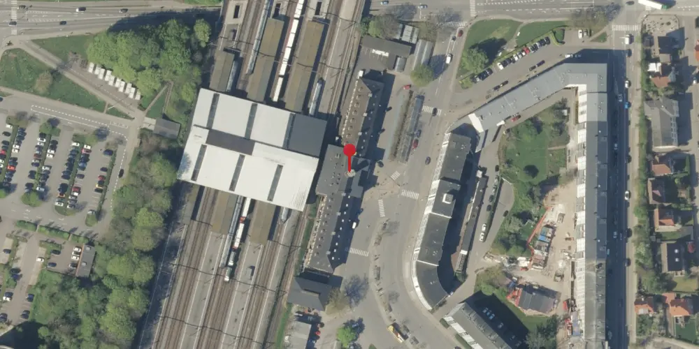 Historisk kort over Fredericia Station Historisk kort over Fredericia Station