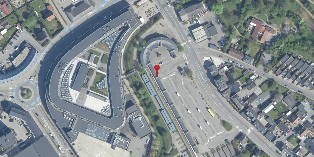 Historisk kort over Frederikssund S-togstrinbræt