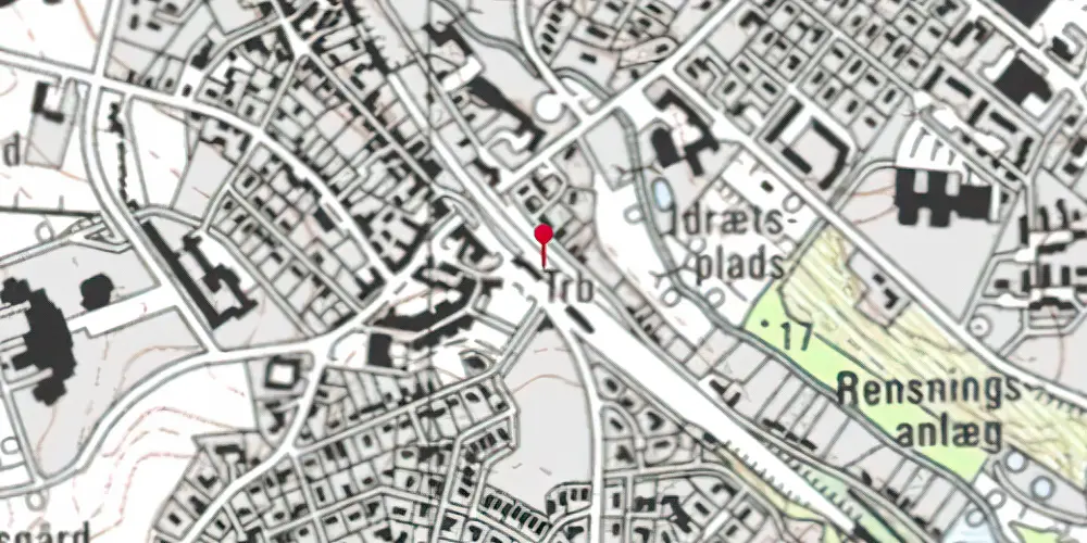 Historisk kort over Børkop Station Historisk kort over Børkop Station