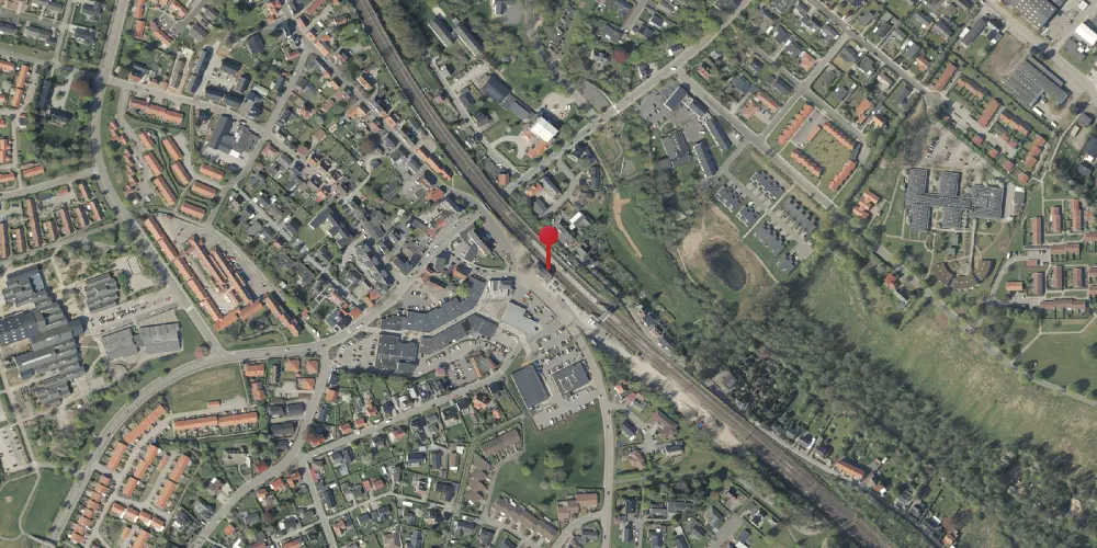 Historisk kort over Børkop Station Historisk kort over Børkop Station