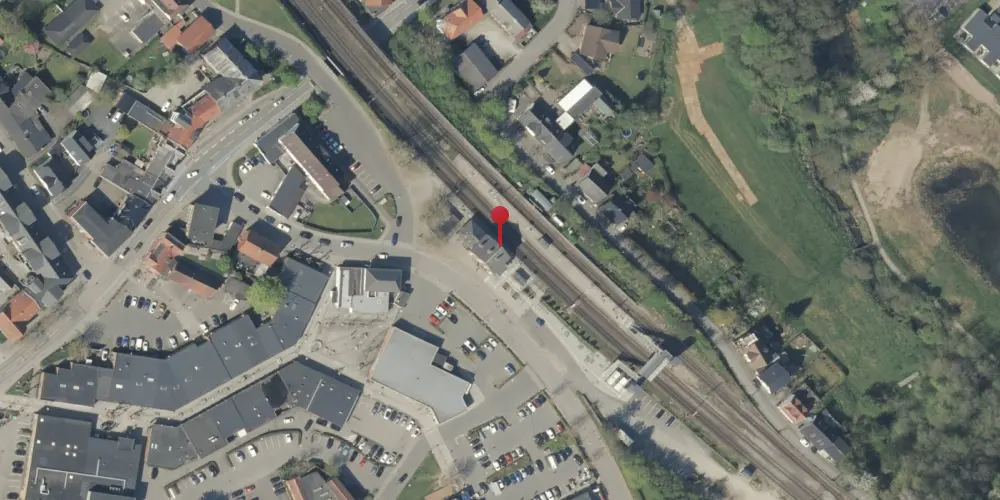 Historisk kort over Børkop Station Historisk kort over Børkop Station