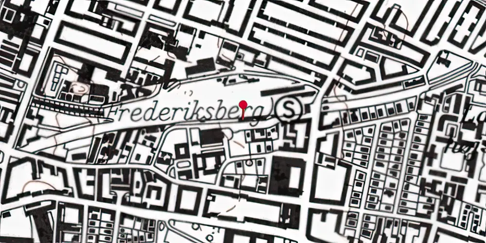 Historisk kort over Frederiksberg Station Historisk kort over Frederiksberg Station