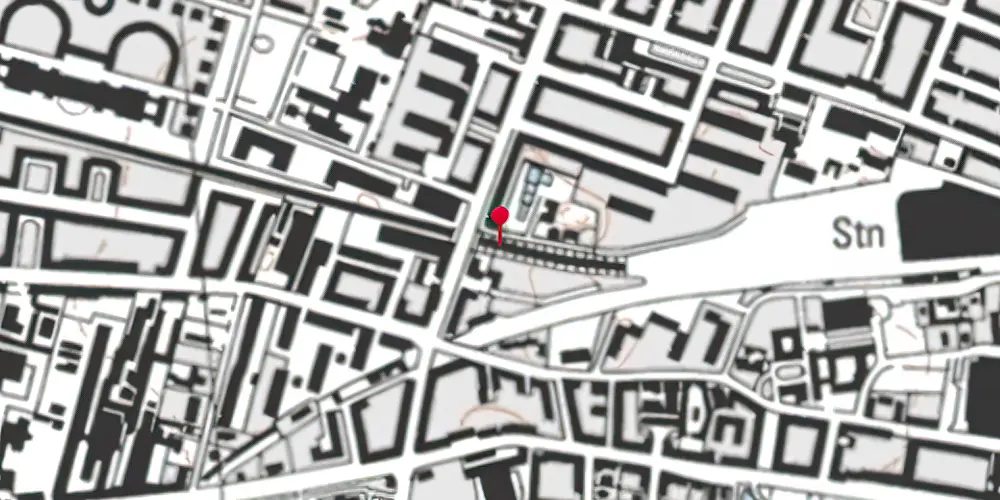 Historisk kort over Solbjerg Station