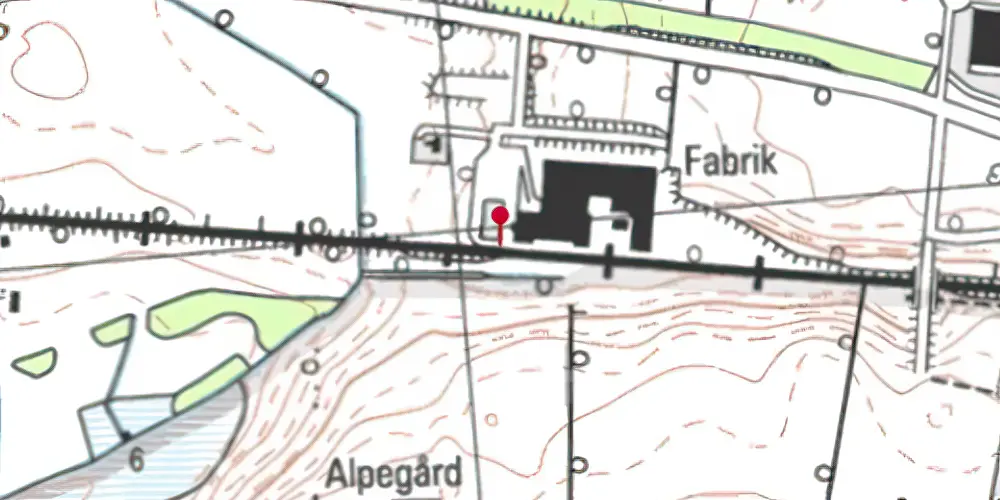 Historisk kort over Lyfa Trinbræt