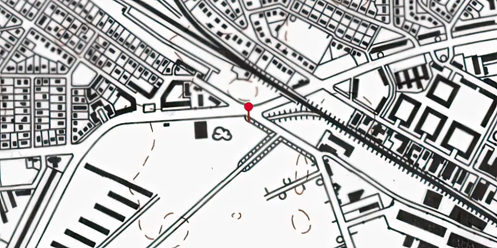 Historisk kort over Valby Gasværk Station