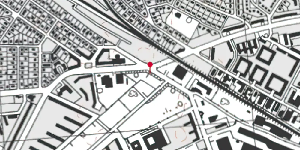 Historisk kort over Valby Gasværk Station