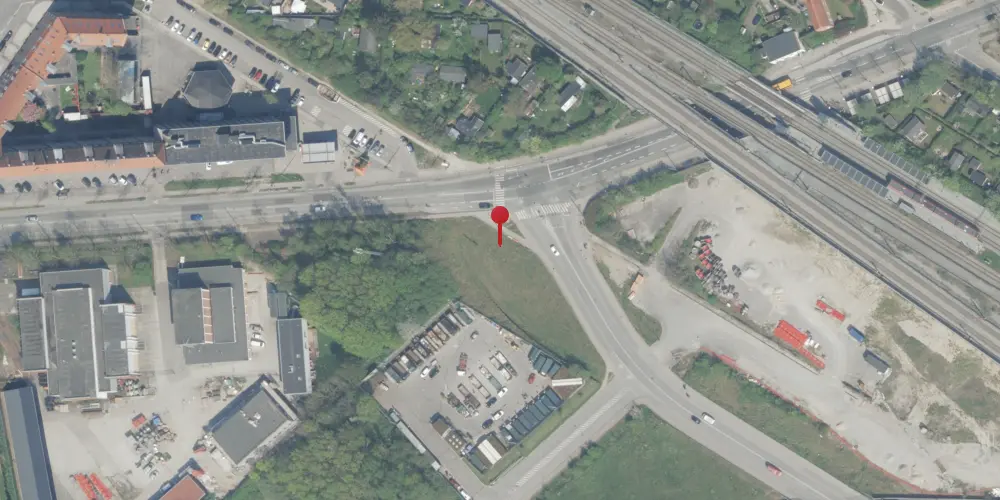 Historisk kort over Valby Gasværk Station