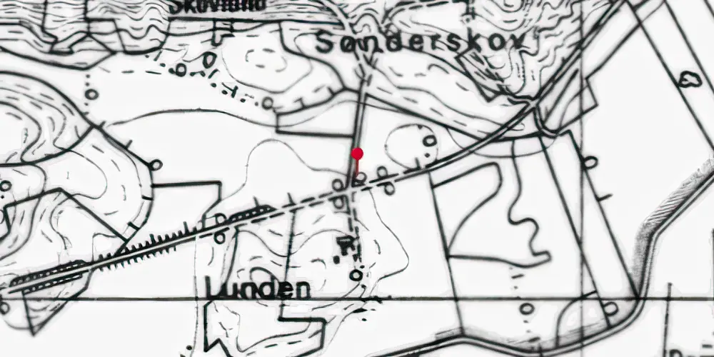 Historisk kort over Søgård (VVJ) Trinbræt