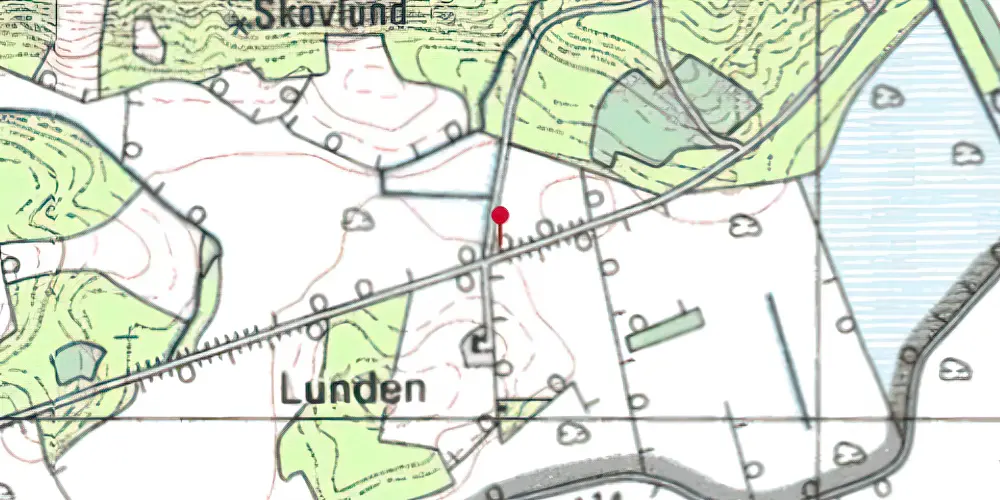 Historisk kort over Søgård (VVJ) Trinbræt