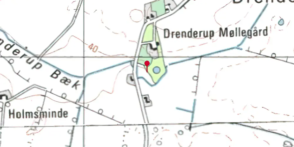 Historisk kort over Gåskær Trinbræt Historisk kort over Gåskær Trinbræt