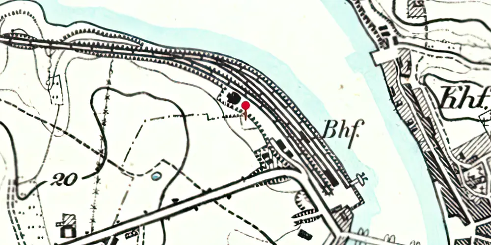 Historisk kort over Sønderborg Trinbræt Historisk kort over Sønderborg Trinbræt