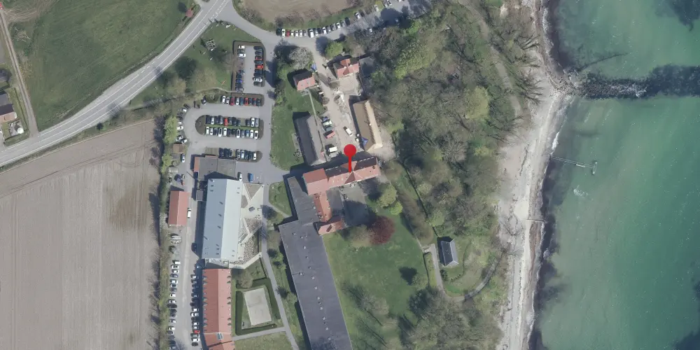 Historisk kort over Mommark Færgegård Stationskro