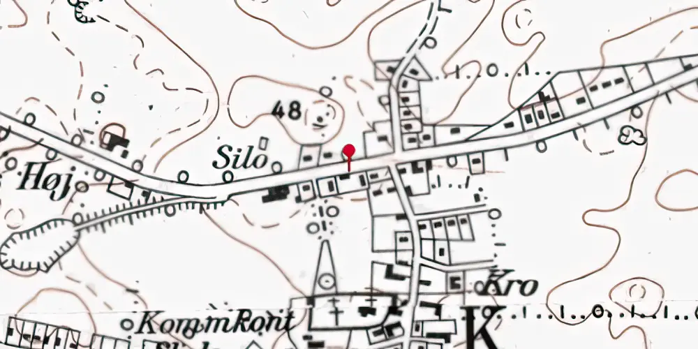 Historisk kort over Holbøl Station