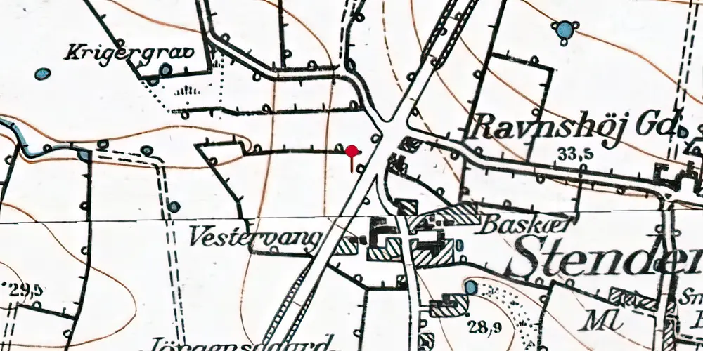 Historisk kort over Stenderup (Sønderjylland) Trinbræt Historisk kort over Stenderup (Sønderjylland) Trinbræt