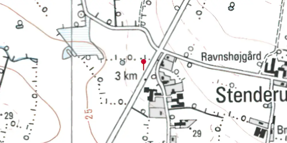 Historisk kort over Stenderup (Sønderjylland) Trinbræt Historisk kort over Stenderup (Sønderjylland) Trinbræt