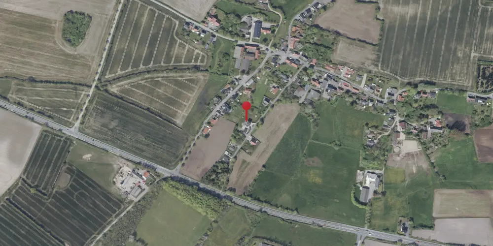 Historisk kort over Skodsbøl (Sønderjylland) Station