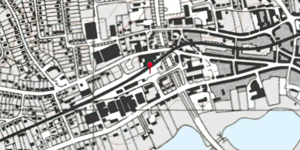 Historisk kort over Haderslev Vestbanegård Historisk kort over Haderslev Vestbanegård